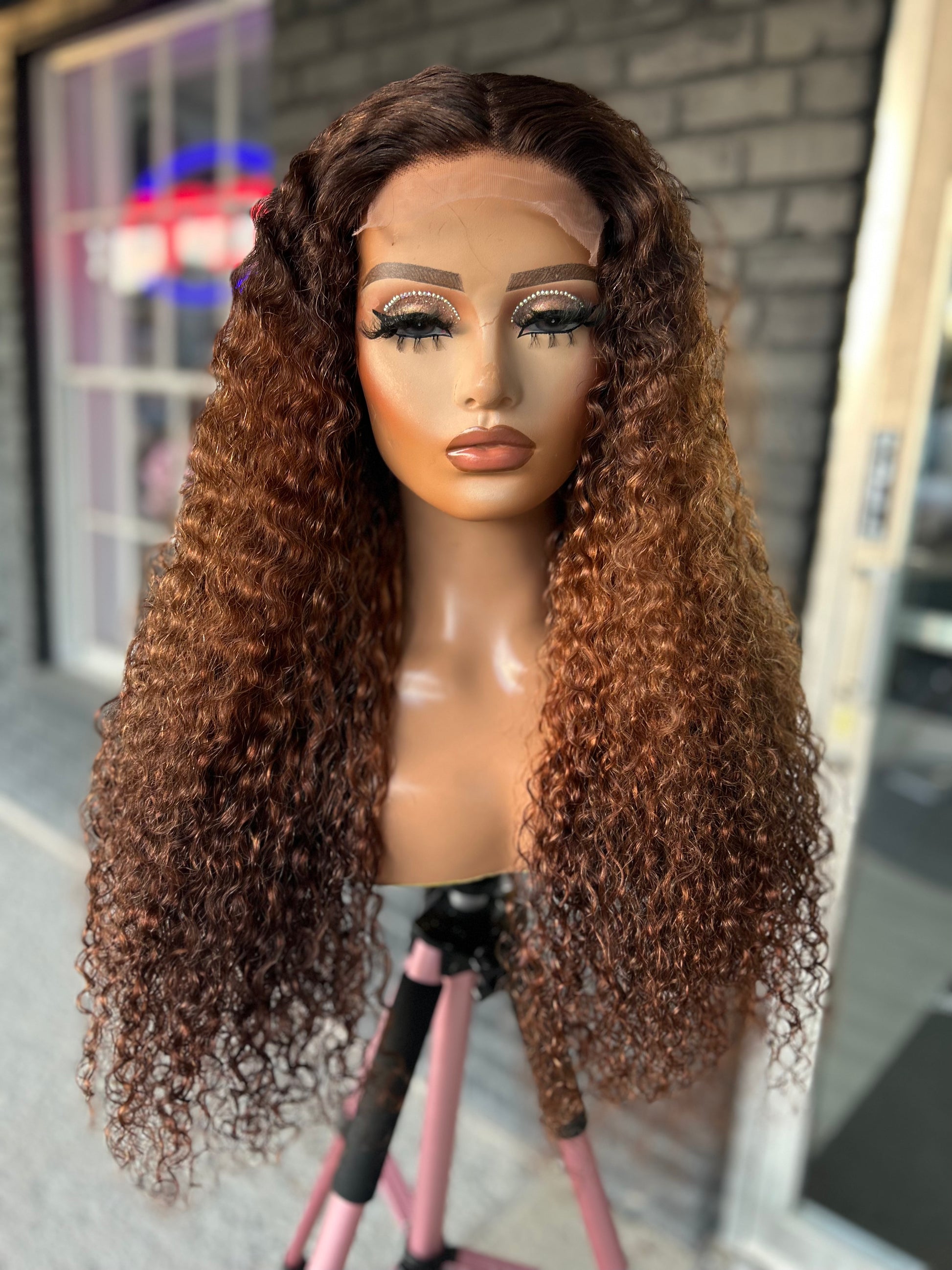 Jmkshair Virgin hair Wig - Luxury Deep wave Wig-JMK Hair & Braided Wigs-