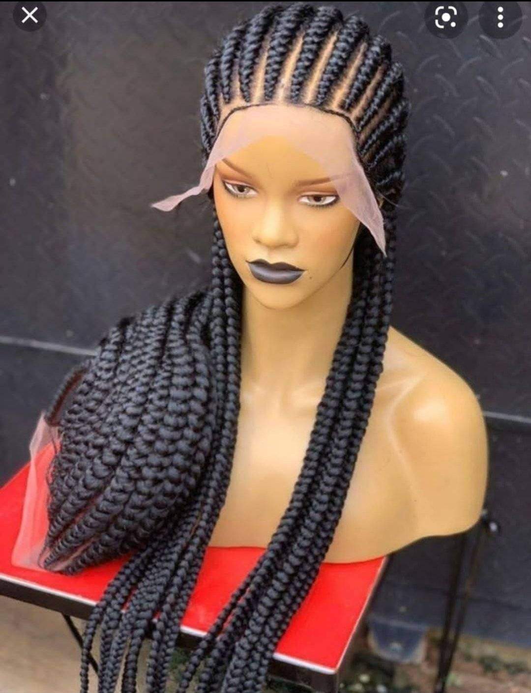 Jmkshair - Adanna-JMKHAIR BRAIDEDWIGS-african braidedwigs,braided hair,braidedwig,Braidedwig with closure,braidedwig with frontal,braidedwigs,braidswig,cornrow wig,cornrowwigs,custom hand made wigs,frontal wigs,handmadewig