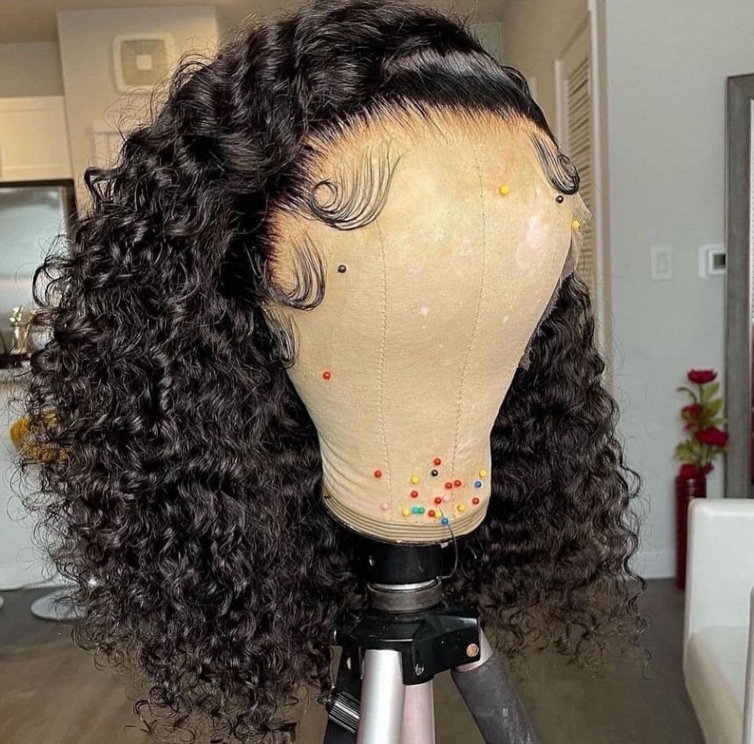 Jmkshair Virgin hair Wig - Luxury Deep wave Wig-JMK Hair & Braided Wigs-