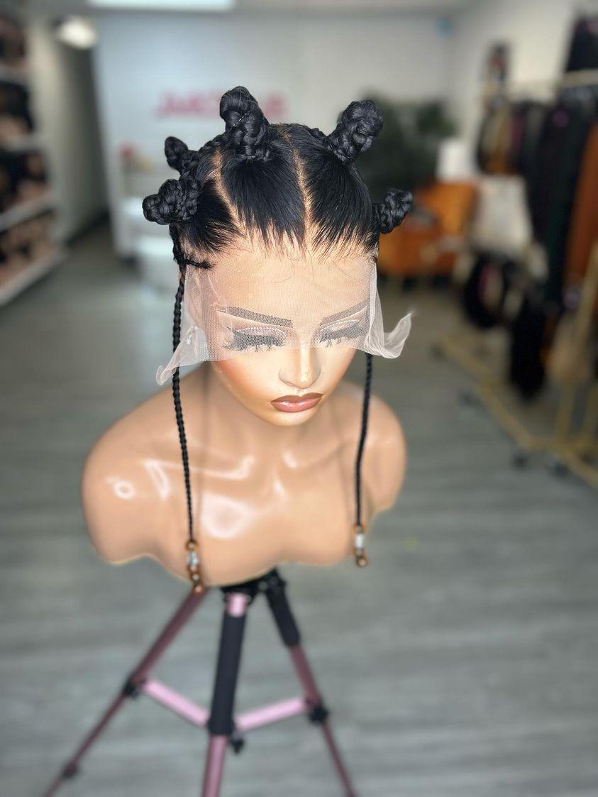 Braidwig - Korraobidi Bantu knots-JMK Hair & Braided Wigs-