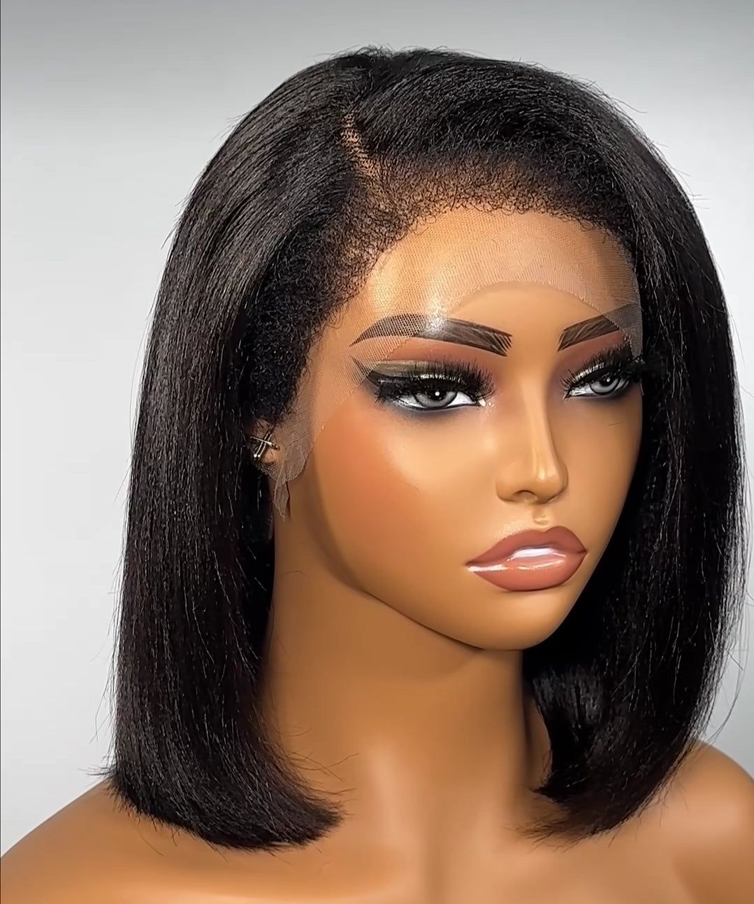 Kinky 4c hairline Frontal Natural hairline-JMK Hair & Braided Wigs-