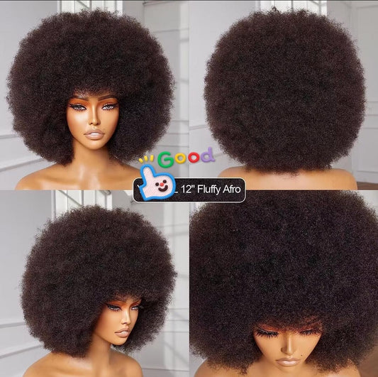 Jmkshair Virgin hair - Afro Baby curls wig