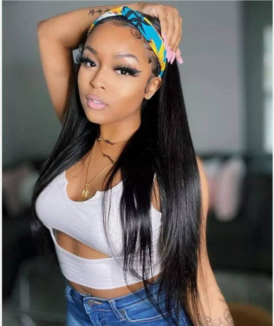 Jmkshair Virgin hair wig - HeadBandwig-JMK Hair & Braided Wigs-